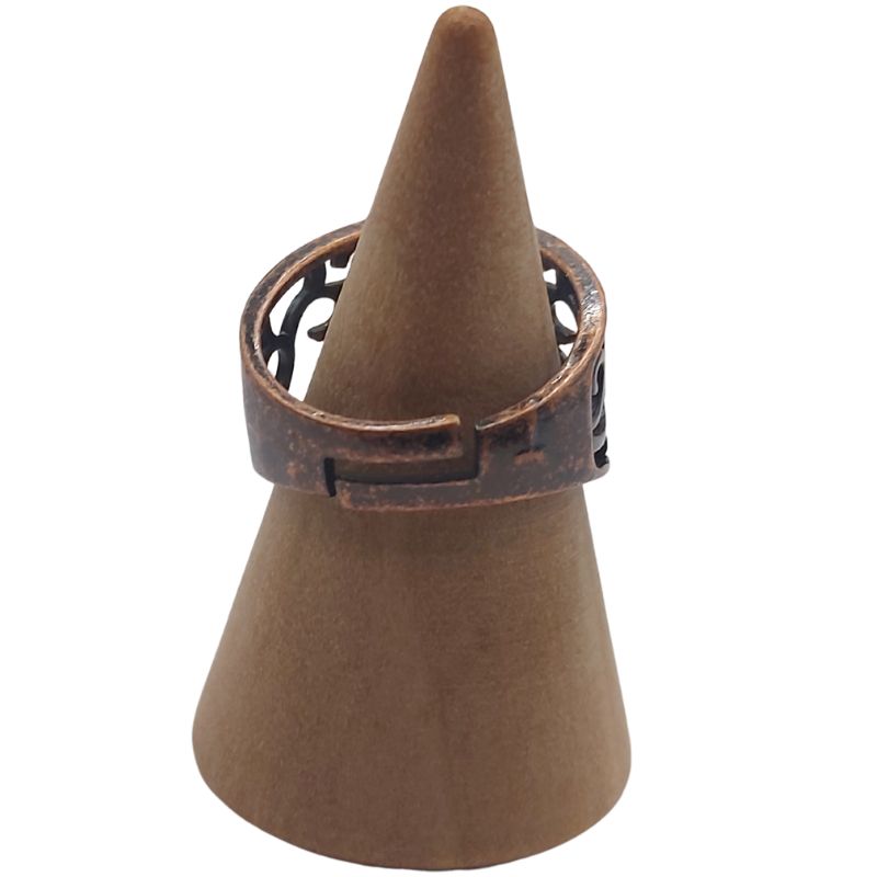 Anneaux Réglables Ronds en Turquoise Naturelle