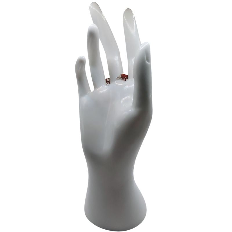 Bague De Manchette en Jaspe Rouge