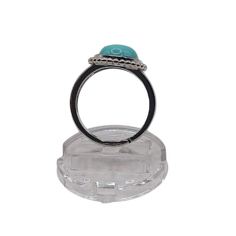 Bague Ronde Ajustable - Turquoise