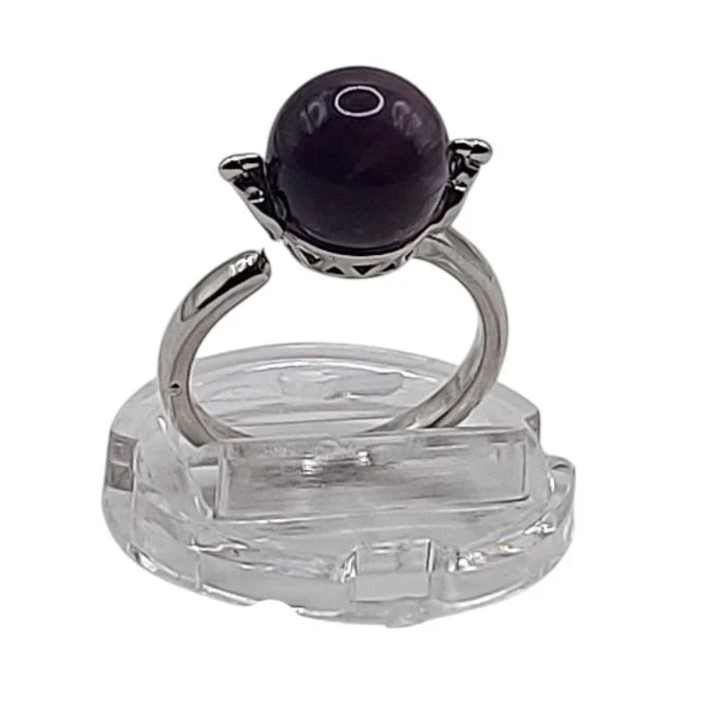 Bague Sphère en Améthyste - Qualité A