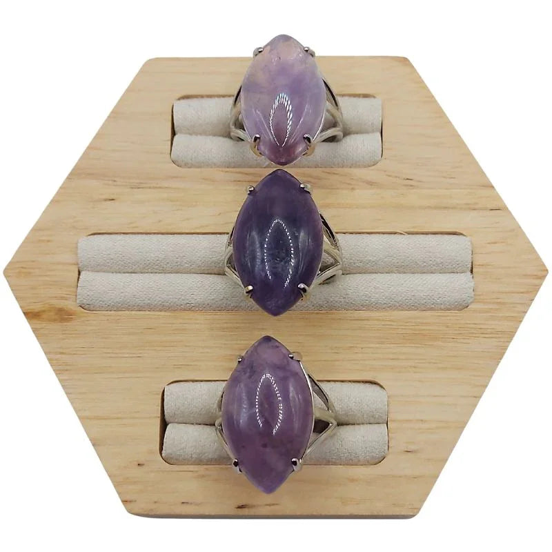Bague marquise en Améthyste - Qualité A