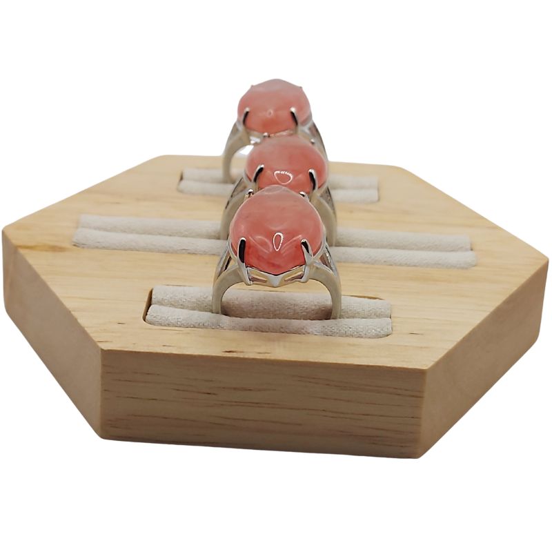 Bague marquise en Quartz Cerise - Qualité A