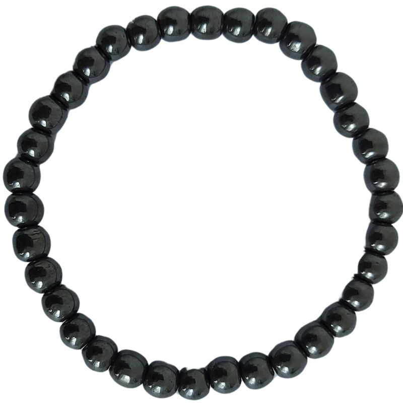 Bracelet Extensible en Pierres Naturelles - Hématite - Litho Natura