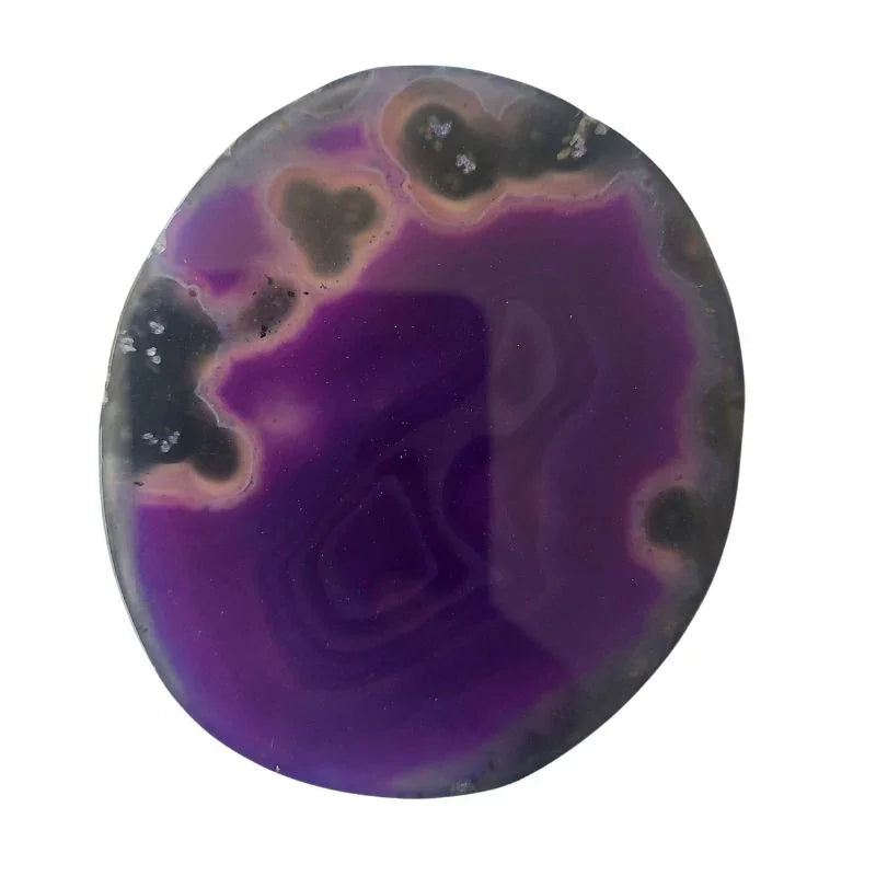 Géode d'Agate Violet Naturelle - Litho Natura