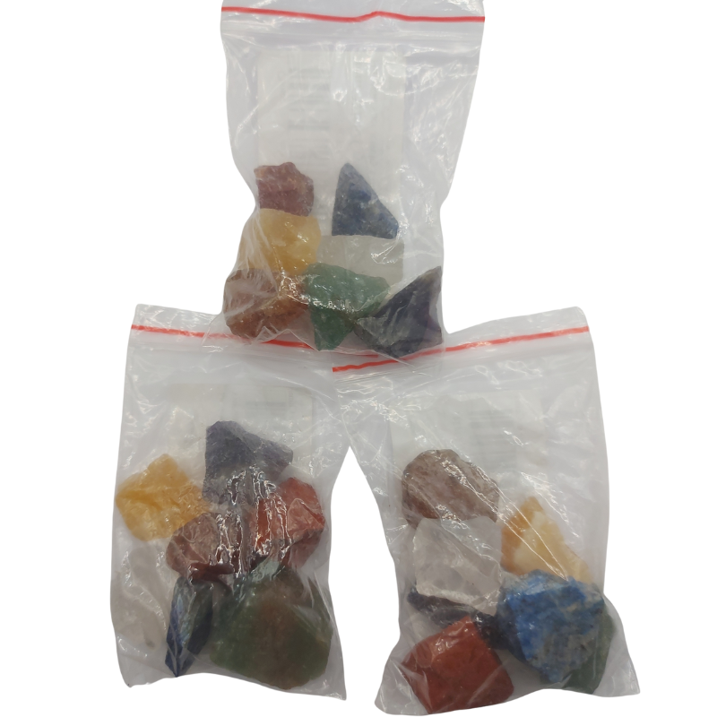 Lot de 7 Pierres Naturelles Brutes Mixtes – Énergie & Harmonie