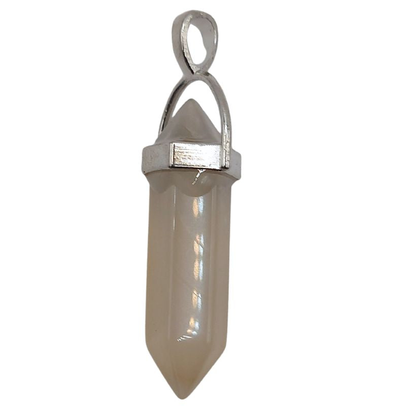 Pendentif en Forme de Pointe en Quartz Fumé – Qualité A
