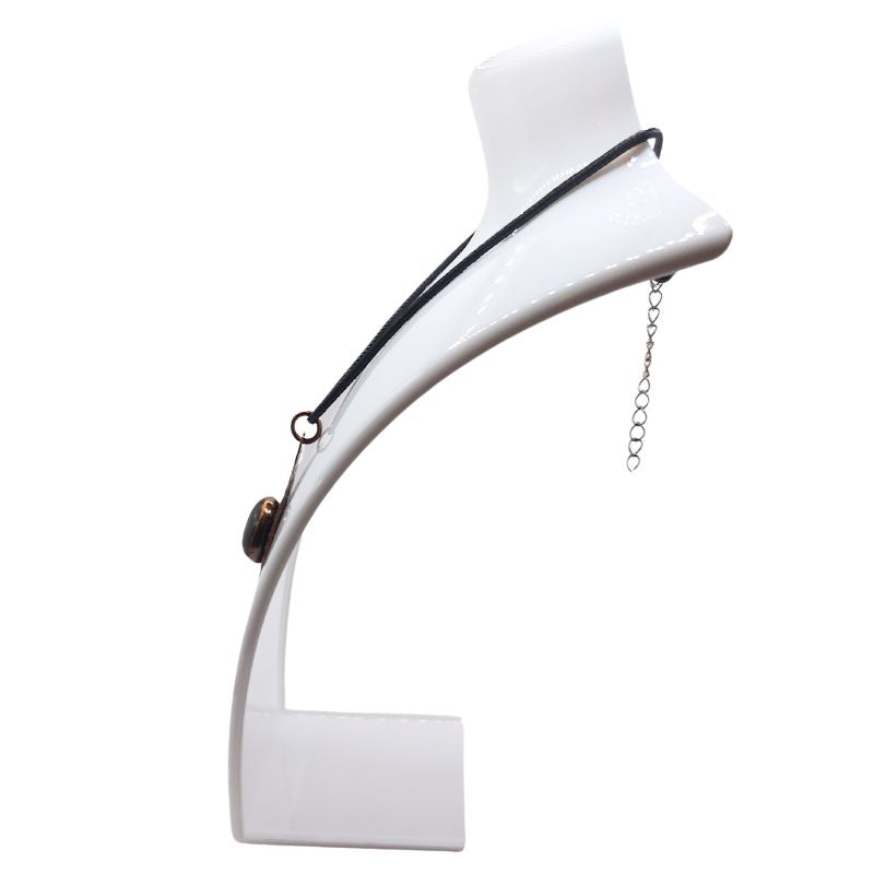 Pendentif en Quartz Fumé Naturel et Laiton