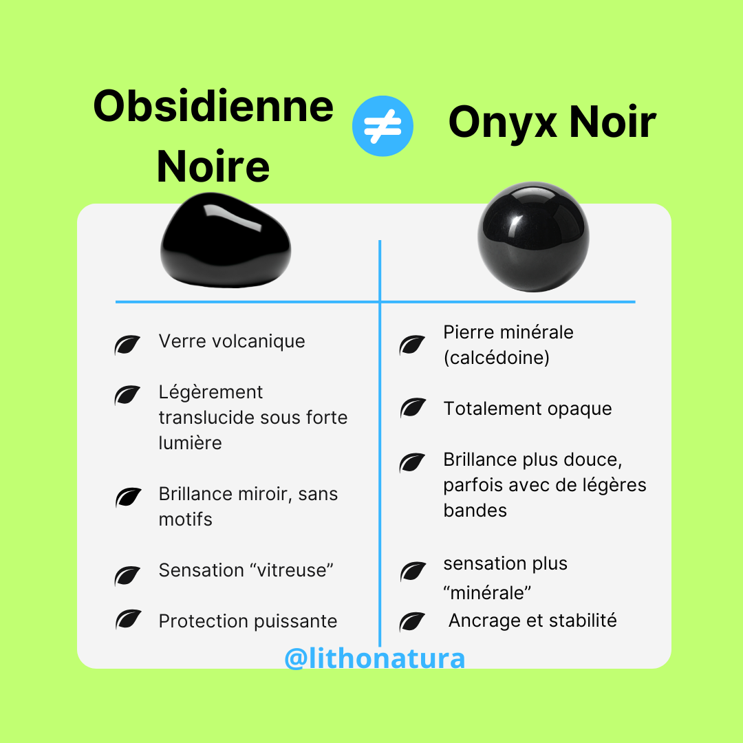 Obsidienne vs Onyx : quelles différences ?