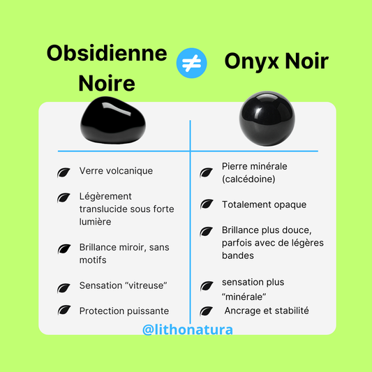 Obsidienne vs Onyx : quelles différences ?