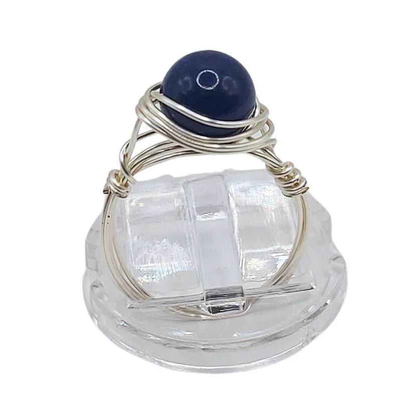 Bague en Pierre Naturelle - Lapis Lazuli - Litho Natura