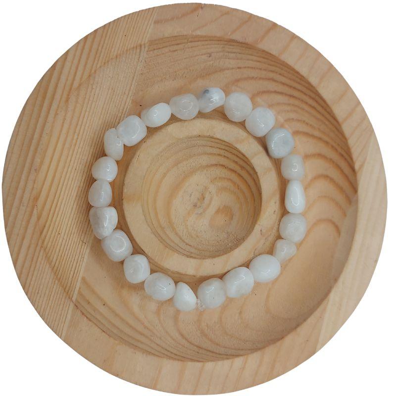 Bracelet en Pierre de Lune Naturelle en pierres taillées pour Enfants - Litho Natura