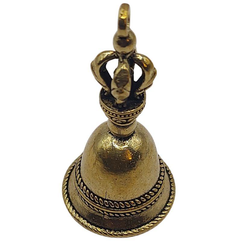 Cloche Tibétaine en Bronze – Artisanat en Laiton Moulé - Litho Natura