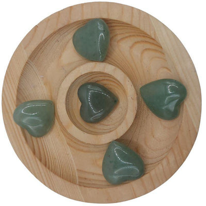 Coeur en pierre naturelle - Aventurine Verte (Qualité A) - Litho Natura