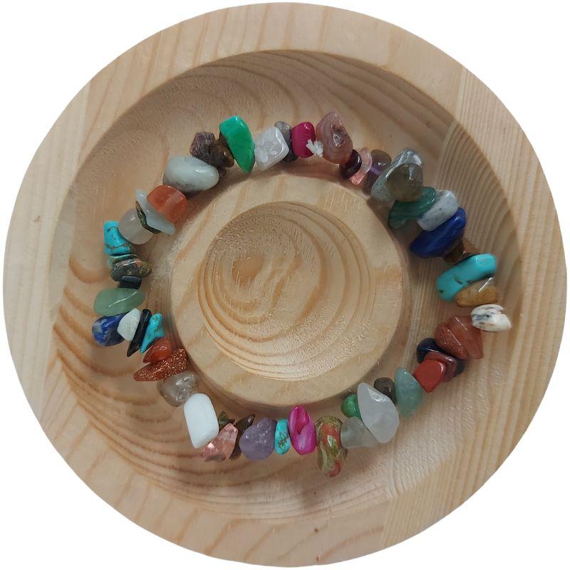 Bracelet Chips Baroque en Pierres Mixtes pour Enfants - Litho Natura