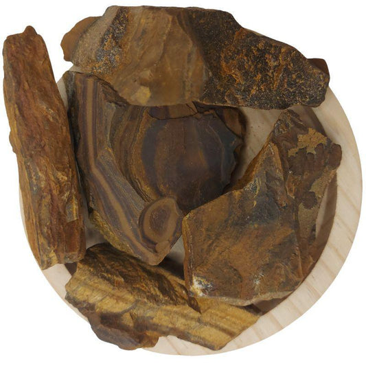 Pierres Naturelles Brutes Oeil de Tigre - Qualité A - Litho Natura