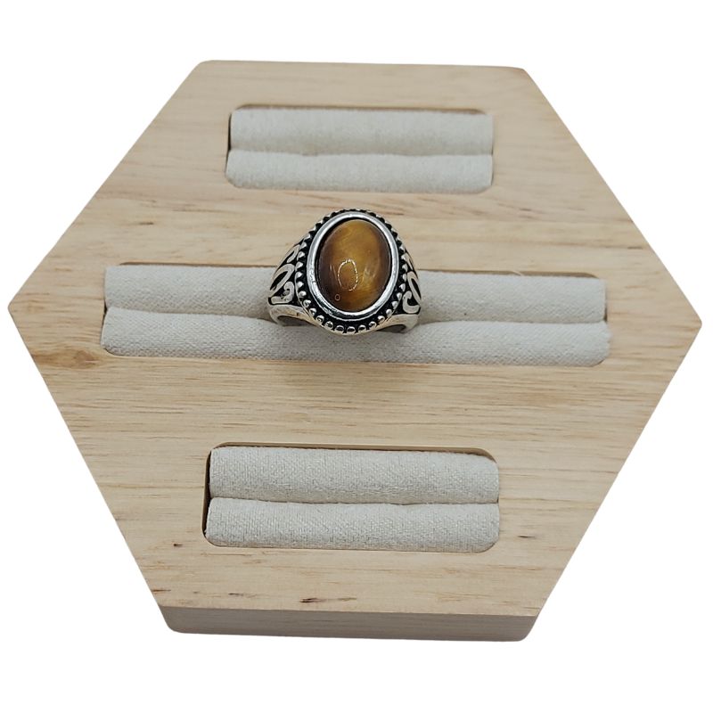 Bague Naren Mixte - Œil de Tigre