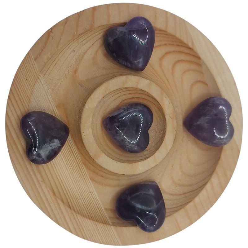 Cœur en Pierre Naturelle - Améthyste (Qualité A) - Litho Natura