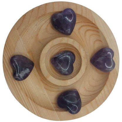 Cœur en Pierre Naturelle - Améthyste (Qualité A) - Litho Natura