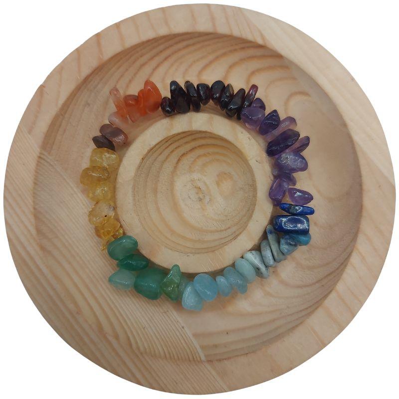 Bracelet Chips Baroque 7 Chakras pour Enfants - Litho Natura