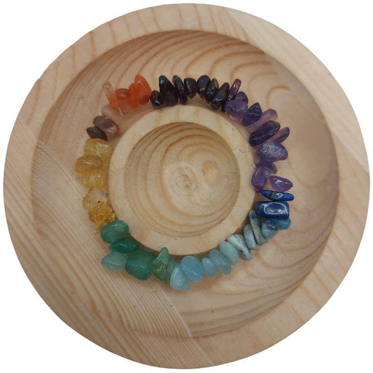Bracelet Chips Baroque 7 Chakras pour Enfants - Litho Natura