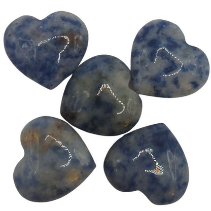 Coeur en pierre naturelle - Sodalite (Qualité A) - Litho Natura