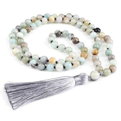 Collier Mala en Amazonite - Équilibre et Énergie - Litho Natura
