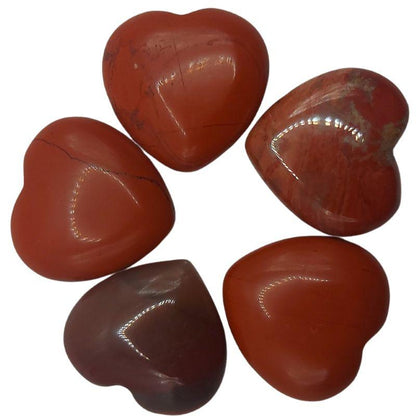Coeur en pierre naturelle - Agate Rouge (Qualité A) - Litho Natura