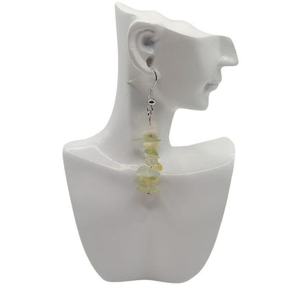 Boucles d'oreilles en pierre naturelle - Jade - Litho Natura