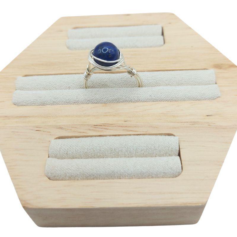 Bague en Pierre Naturelle - Lapis Lazuli - Litho Natura