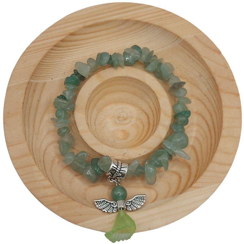 Bracelet Chips Baroque en Aventurine Verte pour Enfants - Litho Natura