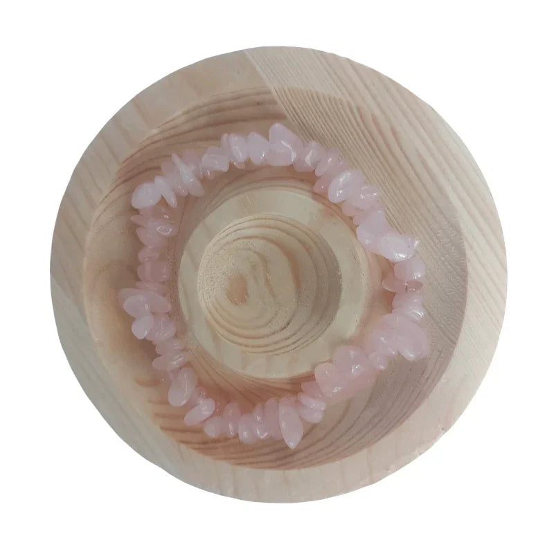 Bracelet Baroque - Quartz rose - Litho Natura