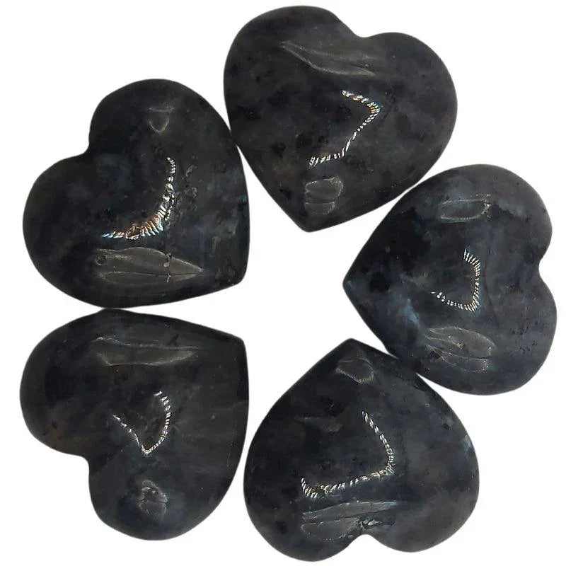 Coeur en Labradorite - Pierres Naturelles (Qualité A) - Litho Natura