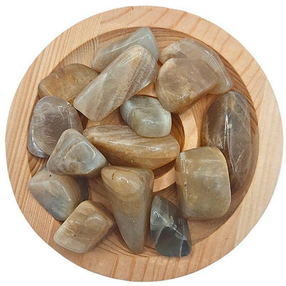 Pierres de Lune Naturelles Roulées - Qualité A - Litho Natura