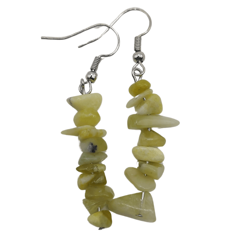 Boucles d'oreilles en pierre naturelle - Péridot - Litho Natura