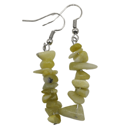 Boucles d'oreilles en pierre naturelle - Péridot - Litho Natura