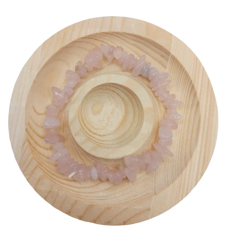 Bracelet Baroque - Quartz rose - Litho Natura