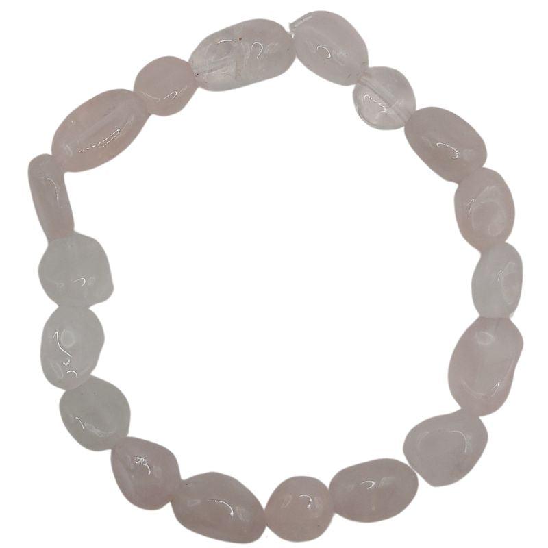 Bracelet en Quartz Rose Naturelle en pierres taillées pour Enfants - Litho Natura