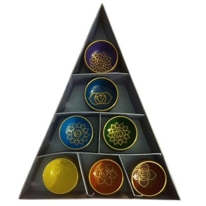 Ensemble de 7 Bols Chantants Colorés - Coffret Bols 7 Chakras