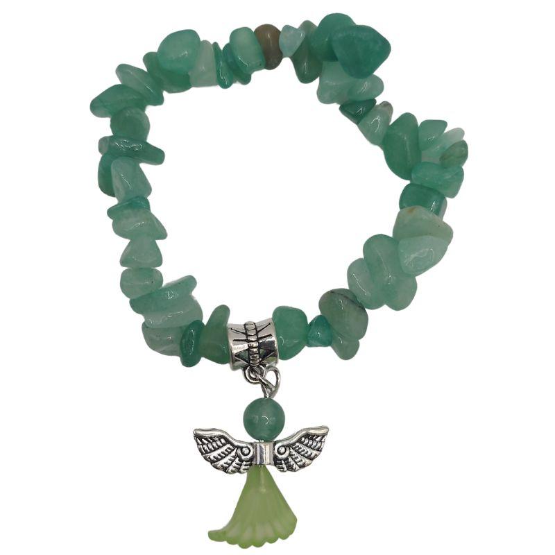 Bracelet Chips Baroque en Aventurine Verte pour Enfants - Litho Natura