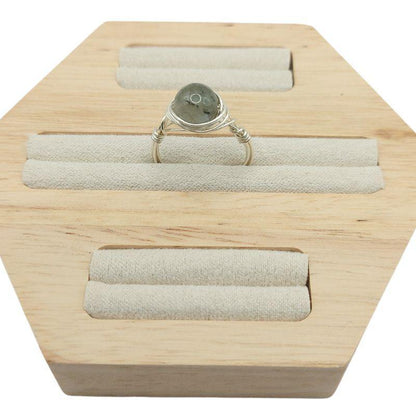 Bague en Pierre Naturelle - Labradorite - Litho Natura