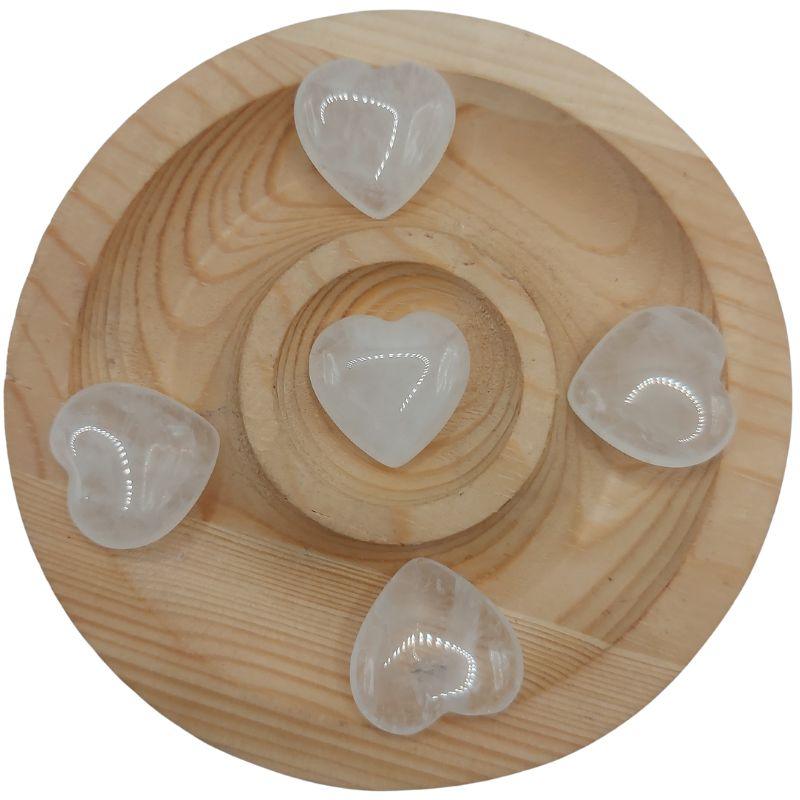 Coeur en pierre naturelle - Cristal de Roche (Qualité A) - Litho Natura