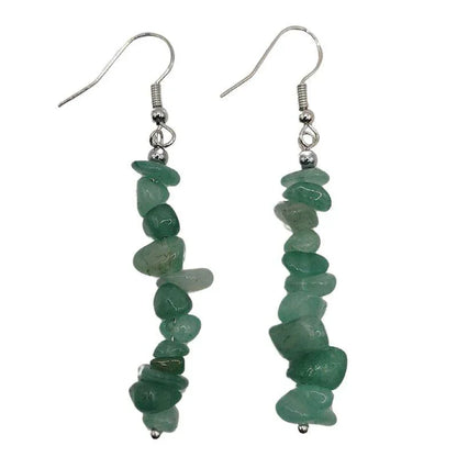 Boucles d'oreilles en pierre naturelle - Aventurine Verte - Litho Natura