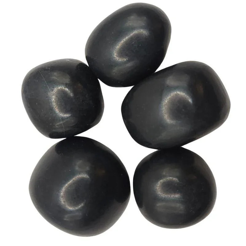 Pierres Naturelles Roulées Onyx noir - Qualité A - Litho Natura