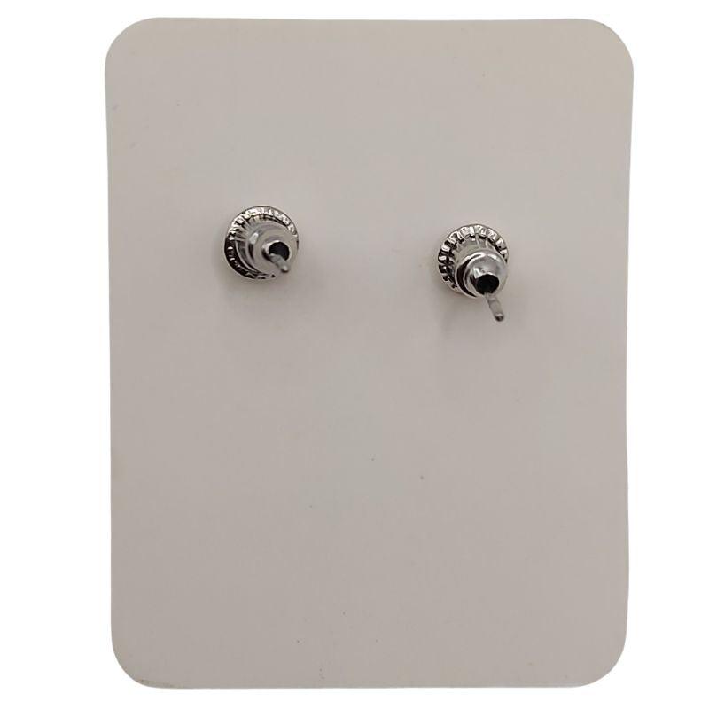 Boucles d'oreilles Rondes en Perle de pierre naturelle - Agate Noire - Litho Natura