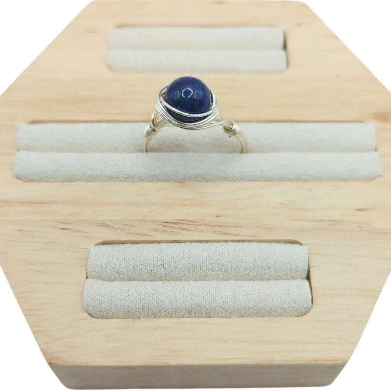 Bague en Pierre Naturelle - Lapis Lazuli - Litho Natura