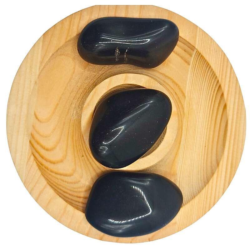 Pierres Naturelles Roulées Obsidienne Noire - Qualité AA - Litho Natura
