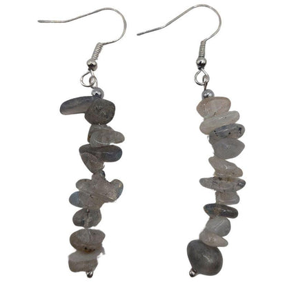 Boucles d'oreilles en pierre naturelle - Labradorite - Litho Natura