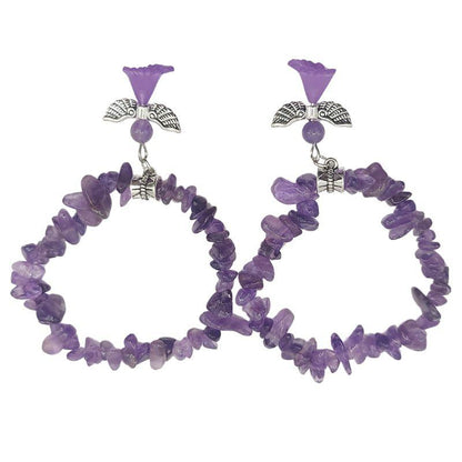 Bracelet Chips Baroque en Améthyste pour Enfants - Litho Natura