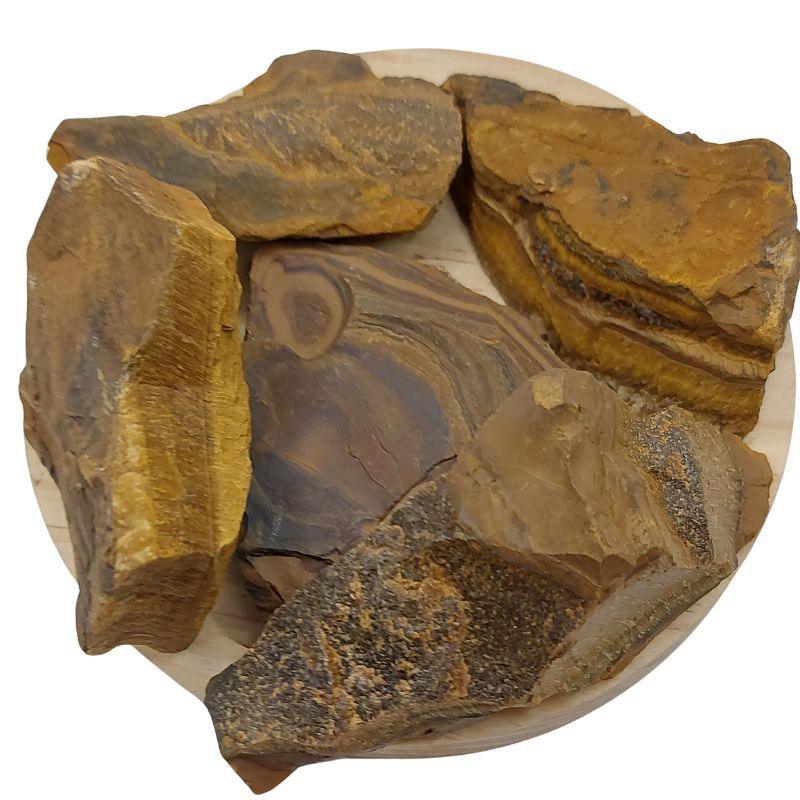 Pierres Naturelles Brutes Oeil de Tigre - Qualité A - Litho Natura