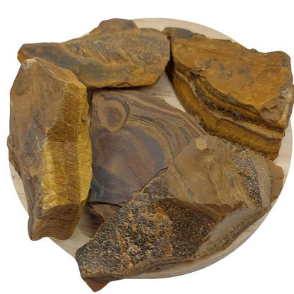 Pierres Naturelles Brutes Oeil de Tigre - Qualité A - Litho Natura